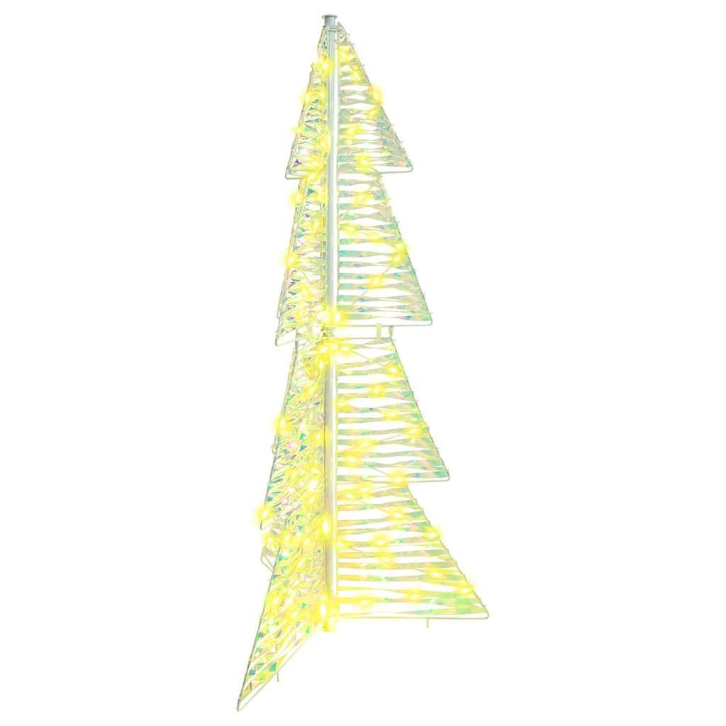 Juletræ med 100 LED'er Varm hvid 120 cm PET