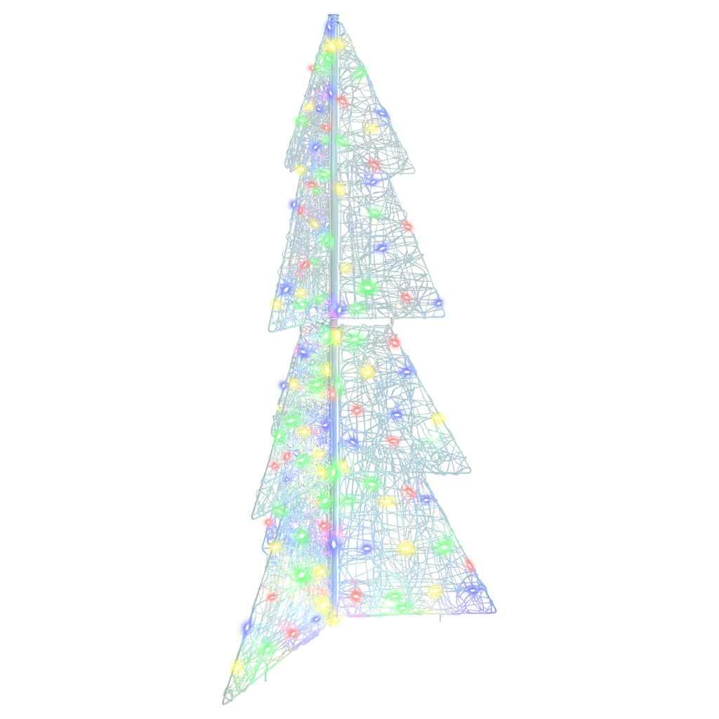 Juletræ med 160 LED'er Flerfarvet 150 cm Akryl