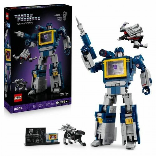 LEGO Icons Transformers Soundwave 10358 - byggesæt med 1.505 dele