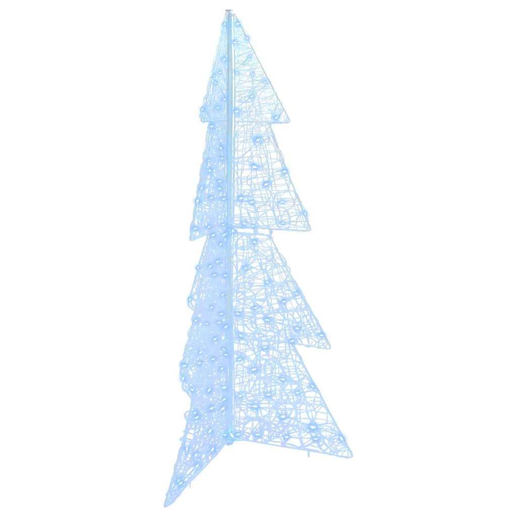 Juletræ med 160 LED'er Kold Hvid 150 cm Akryl