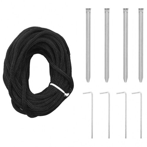 LED Juletræ med jordsøjler med 800 LED'er Blå 400 cm Jern