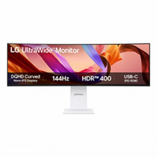 LG 49U950A-W 49" UltraWide buet skærm - 5120 × 1440, 144 Hz, USB-C