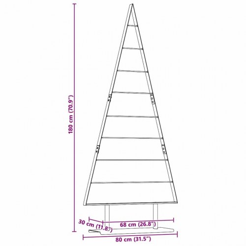Metal juletræ med stativ Sort 180 cm Stål
