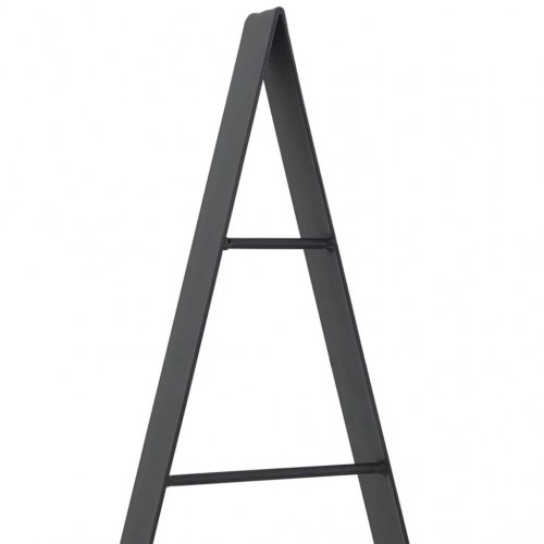 Metal juletræ med stativ Sort 90 cm Stål