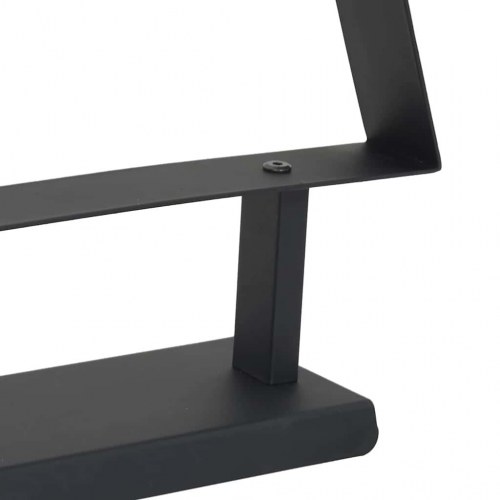 Metal juletræ med stativ Sort 90 cm Stål