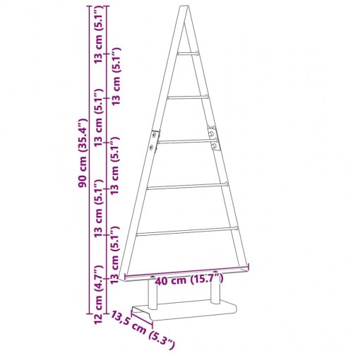 Metal juletræ med stativ Sort 90 cm Stål