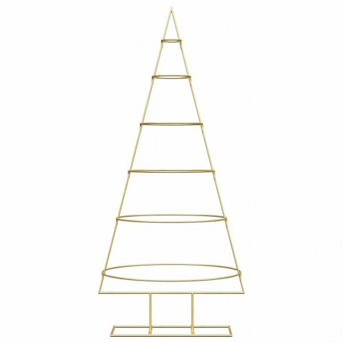 Metal juletræ med stativ Guld 150 cm Pulverlakeret Stål