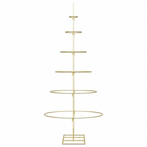 Metal juletræ med stativ Guld 150 cm Pulverlakeret Stål