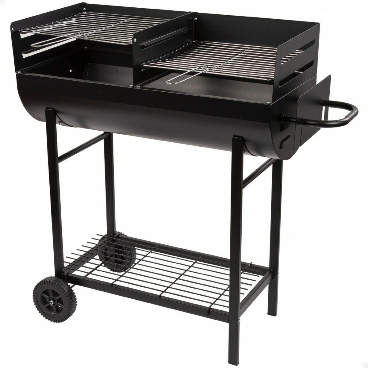 Kulgrill med hjul Aktive - sort, 97 × 96 × 42 cm