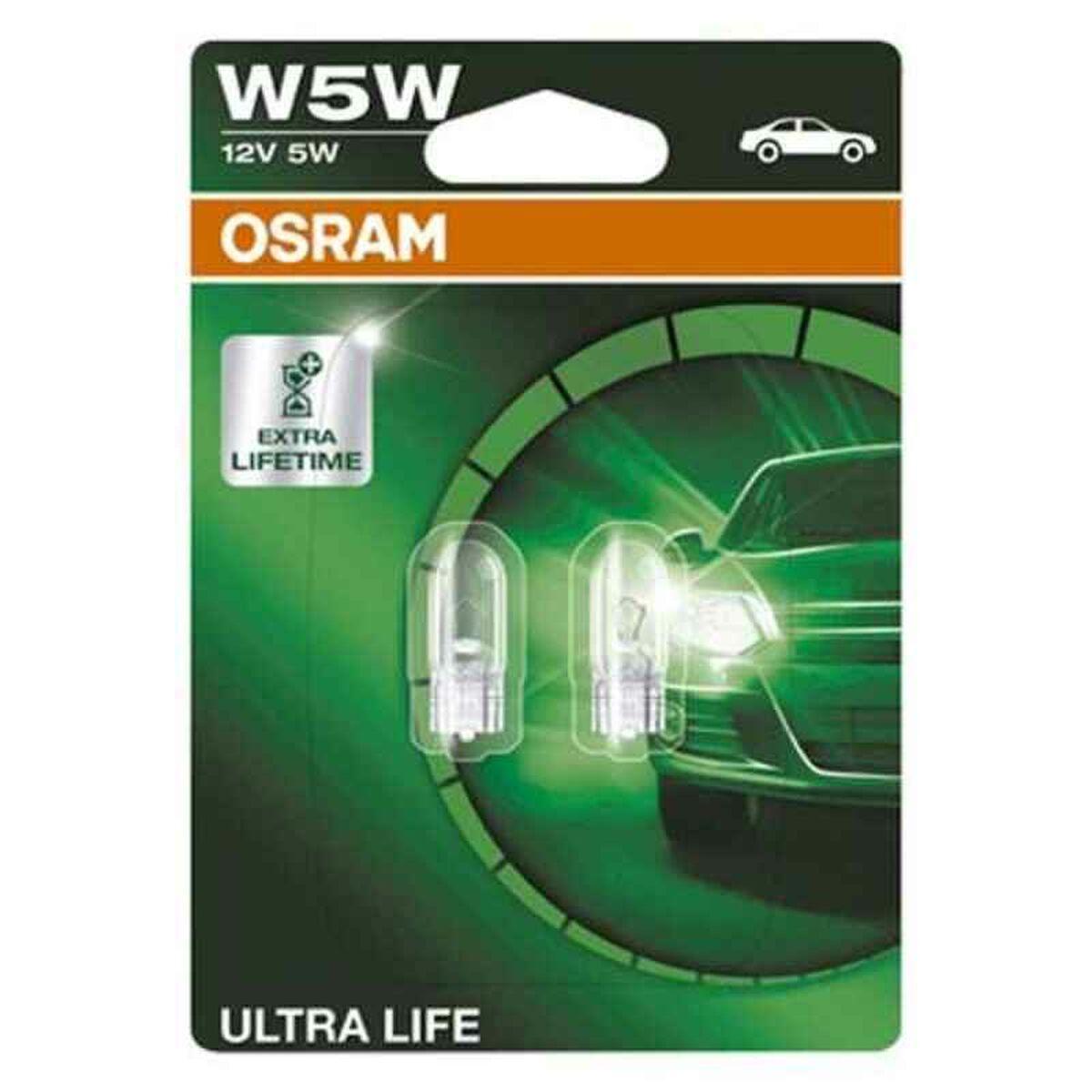 Bilpære W5W 12V 5W - Osram Ultra Life (2 stk.)