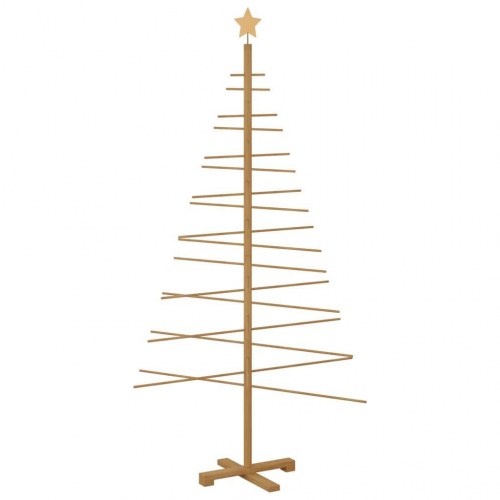 Træ juletræ med stativ Brun 180 cm Bambus