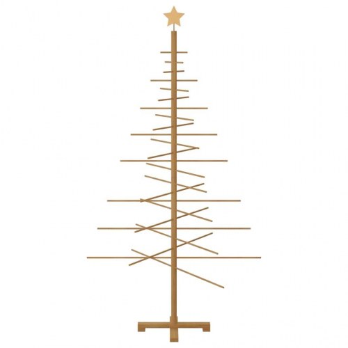 Træ juletræ med stativ Brun 180 cm Bambus