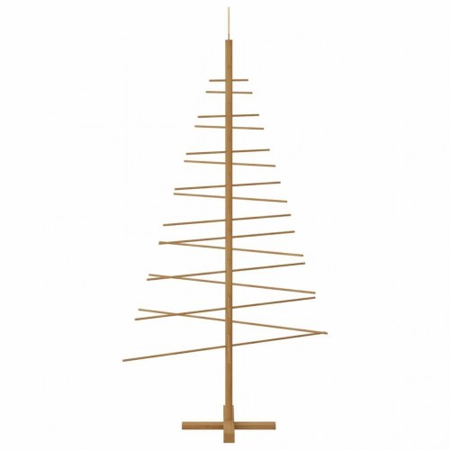 Træ juletræ med stativ Brun 180 cm Bambus