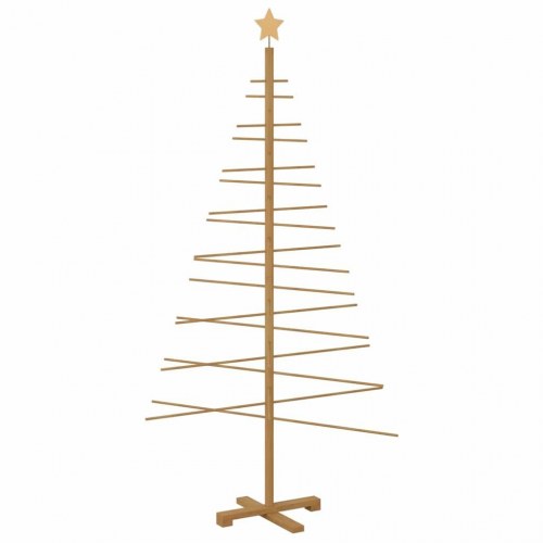 Træ juletræ med stativ Brun 180 cm Bambus