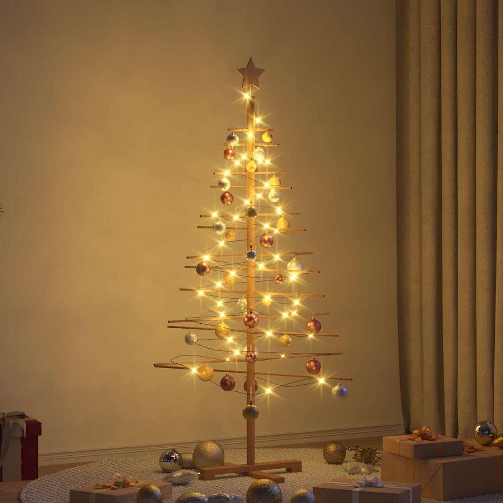 Træ juletræ med stativ Brun 150 cm Bambus