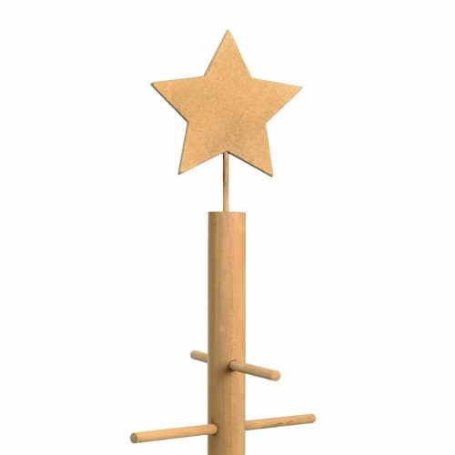 Træ juletræ med stativ Brun 125 cm Bambus
