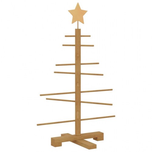 Træ juletræ med stativ Brun 75 cm Bambus