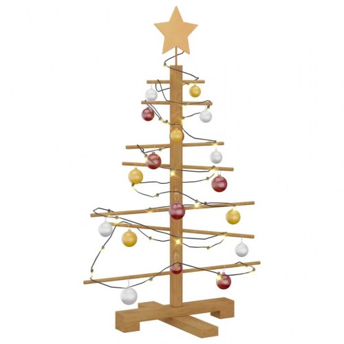 Træ juletræ med stativ Brun 75 cm Bambus