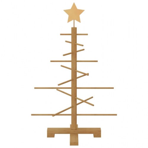 Træ juletræ med stativ Brun 75 cm Bambus