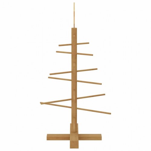 Træ juletræ med stativ Brun 75 cm Bambus