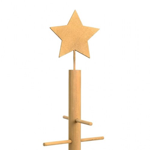 Træ juletræ med stativ Brun 75 cm Bambus
