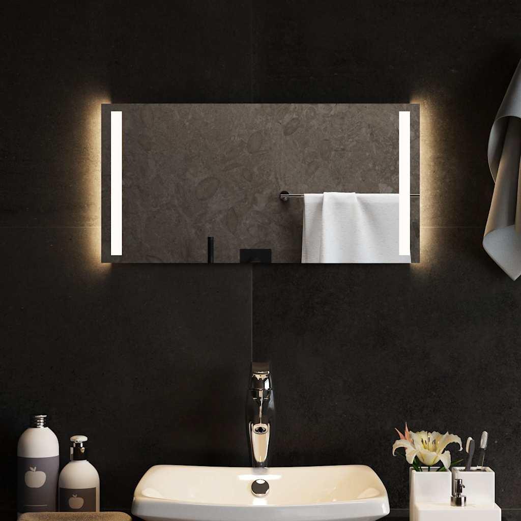 Badeværelsesspejl med LED-lys 60 × 30 cm - USB, IP65