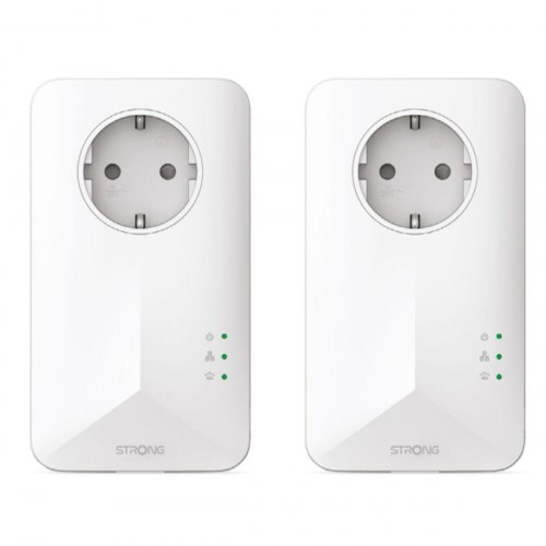 Powerline adapter sæt STRONG POWERL1000EUV2 - 1000 Mbit/s, med stikkontakt