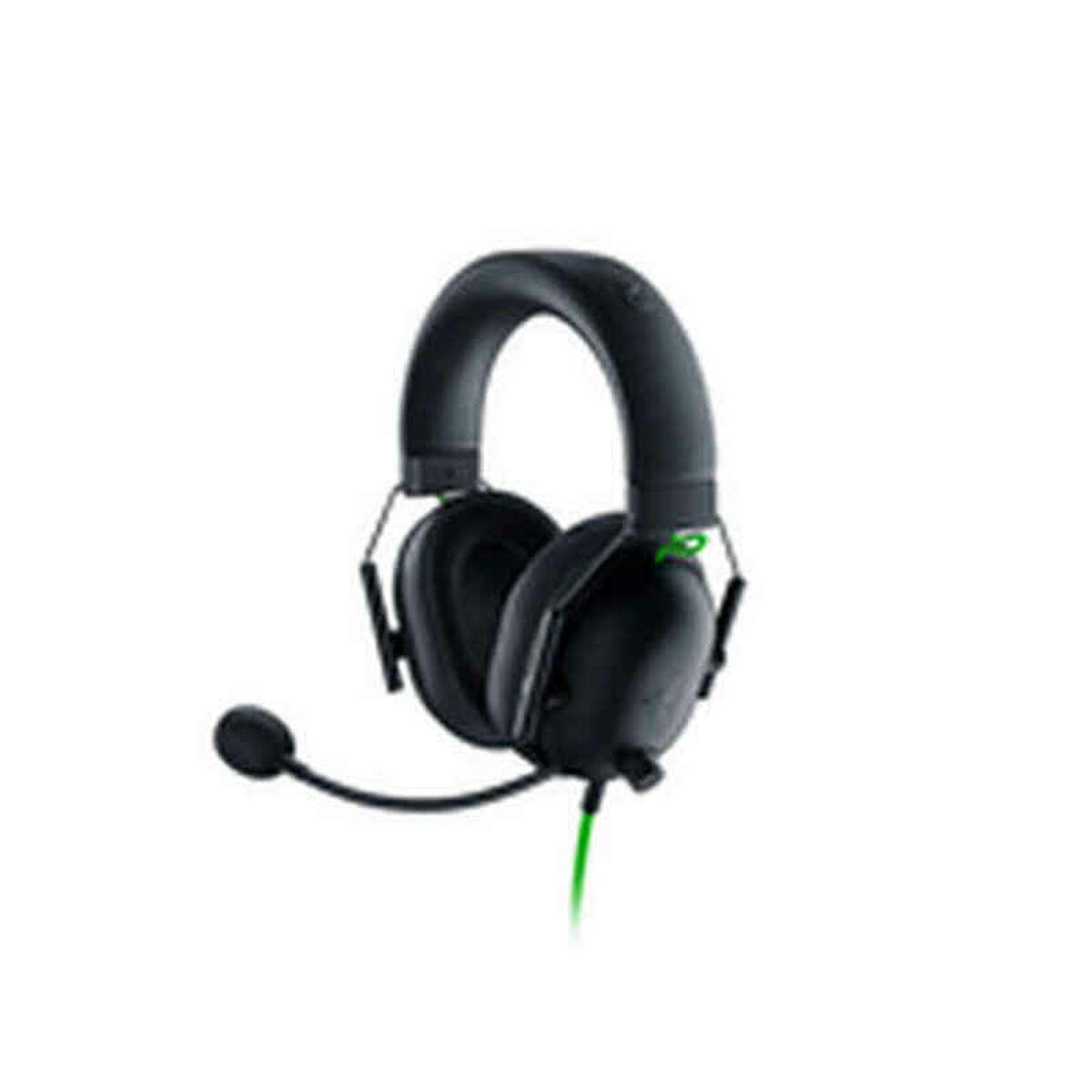 Gaming headset Razer - kablet, sort/grøn med mikrofon