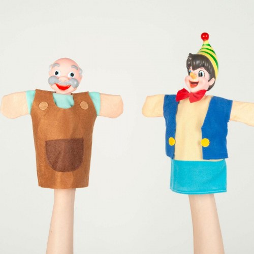 Hånddukketeater - fuldt sæt med scene