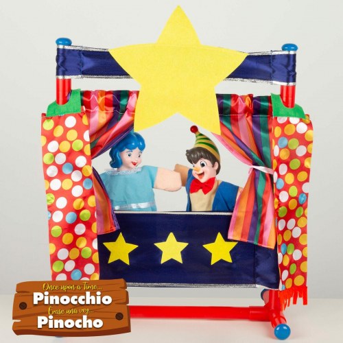 Hånddukketeater - fuldt sæt med scene