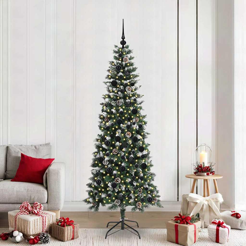 Kunstigt juletræ Grøn 86 x 86 x 210 cm PVC og plastik og stål
