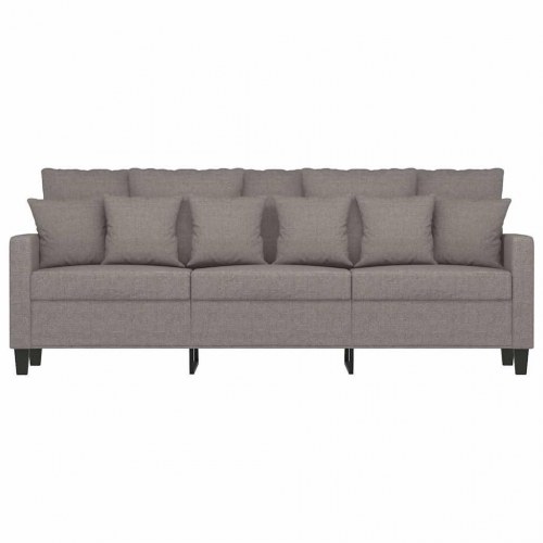 3-personers sofa i stof - 180 cm, gråbrun