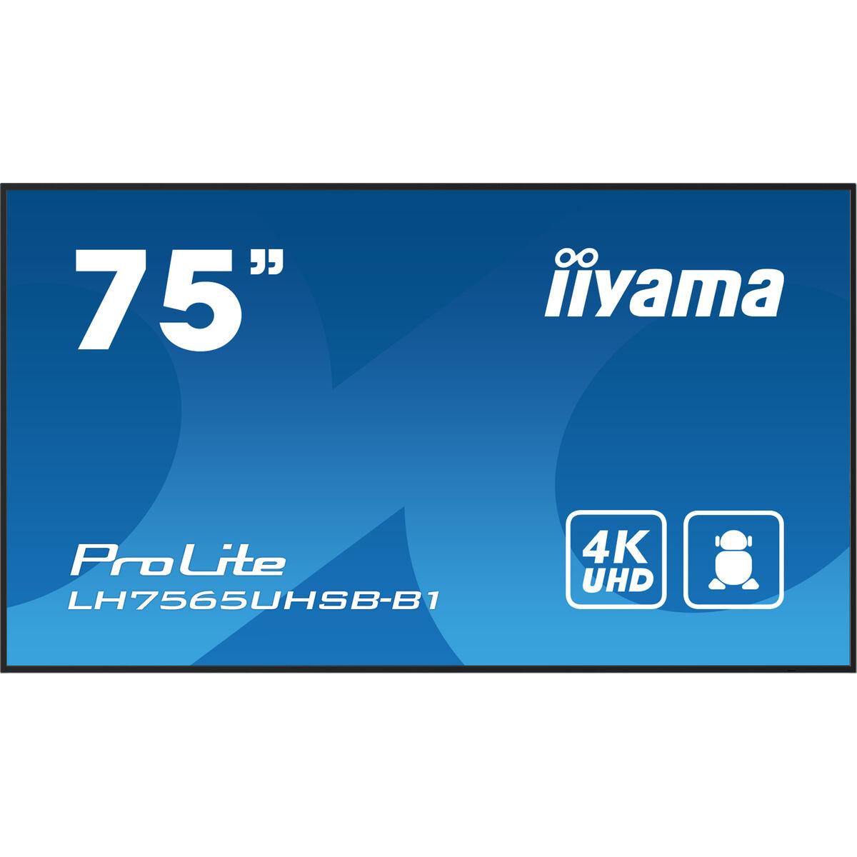 Skærm 75" 4K UHD Iiyama ProLite LH7565UHSB-B1