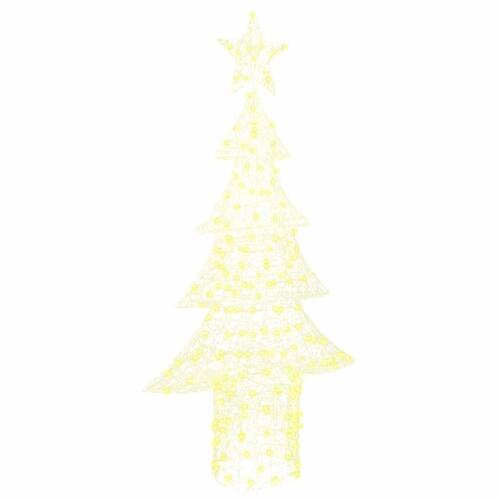 Juletræ med 240 LED'er Varm hvid 180 cm Akryl