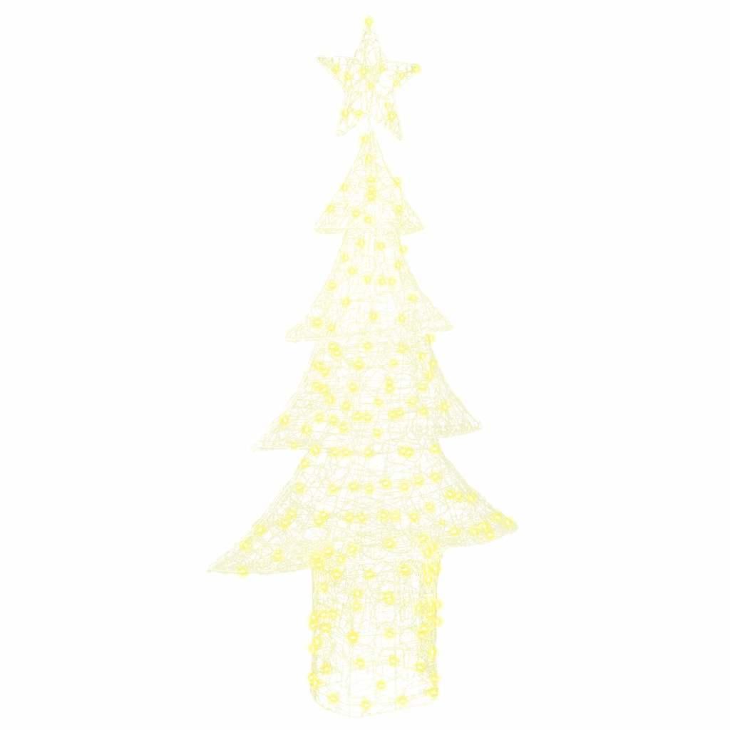 Juletræ med 240 LED'er Varm hvid 180 cm Akryl