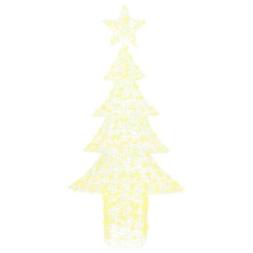 Juletræ med 240 LED'er Varm hvid 180 cm Akryl