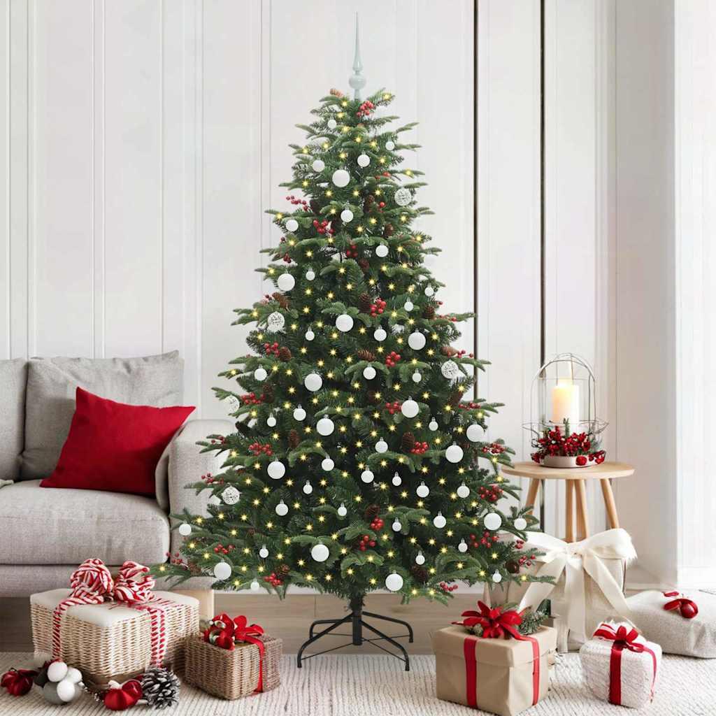 Kunstigt juletrÃ¦ GrÃ¸n 180 cm PVC og metal og plast