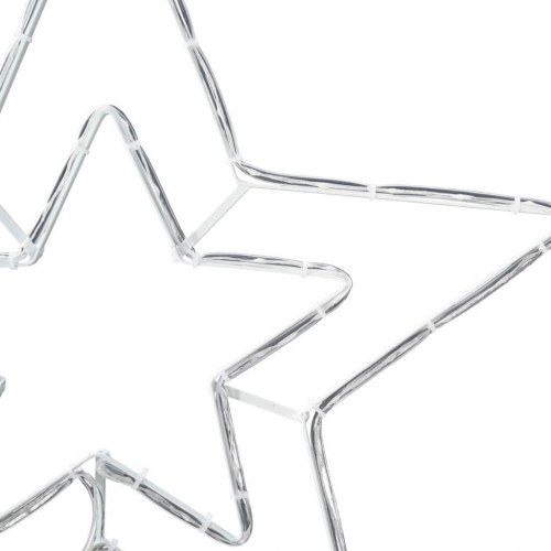 Jule Stjernen med 72 LED'er Kold Hvid 51.5 x 50 x 0.65 cm Jern