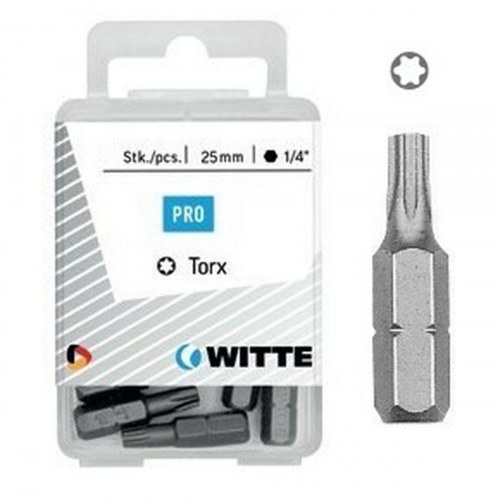 Torx bitsæt WITTE TX - 5 dele, 25 mm