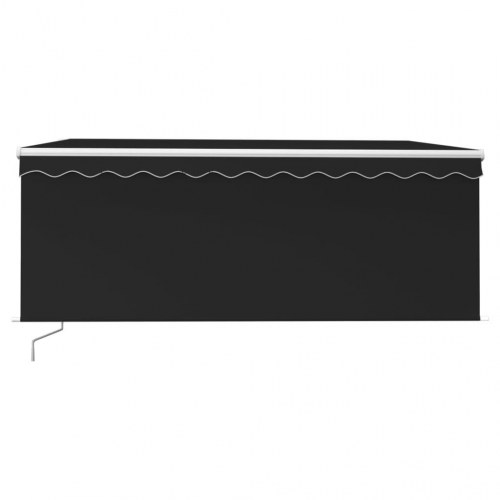Markise med rullegardin 3×2,5 m - manuel, antracitgrå