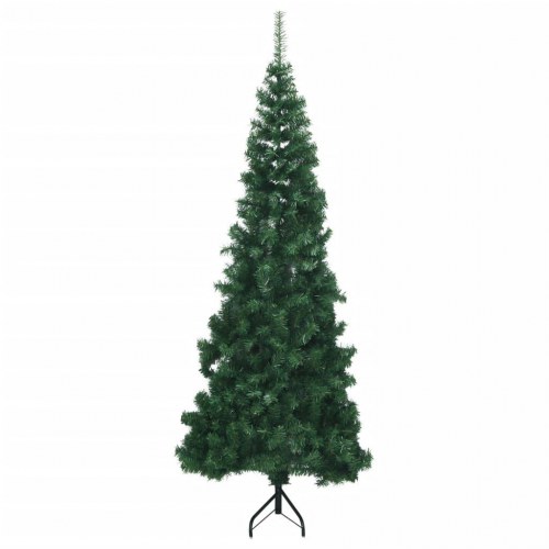 Kunstigt hjørnejuletræ 240 cm - grøn
