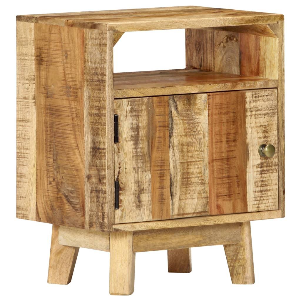 Sengebord 40x30x50 cm massivt mangotræ