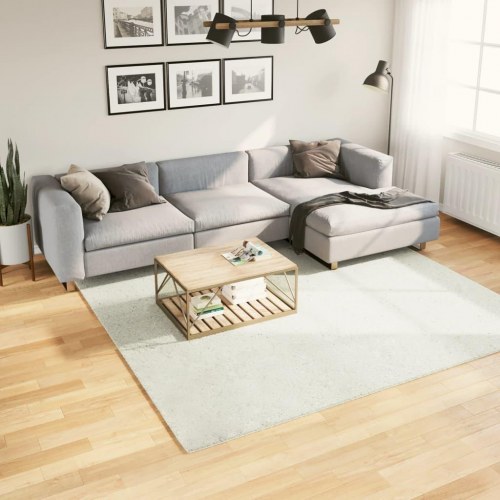 Gulvtæppe OVIEDO 240x240 cm kort luv cremefarvet