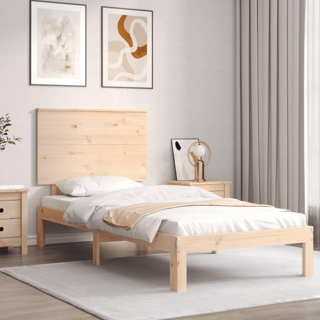 Sengeramme uden madras 100x200 cm massivt fyrretræ