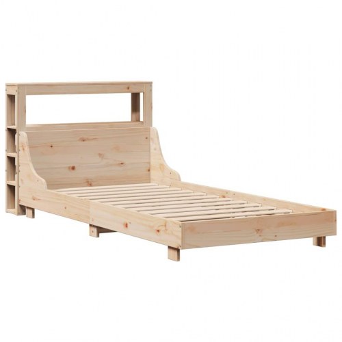 Sengeramme uden madras 100x200 cm massivt fyrretræ