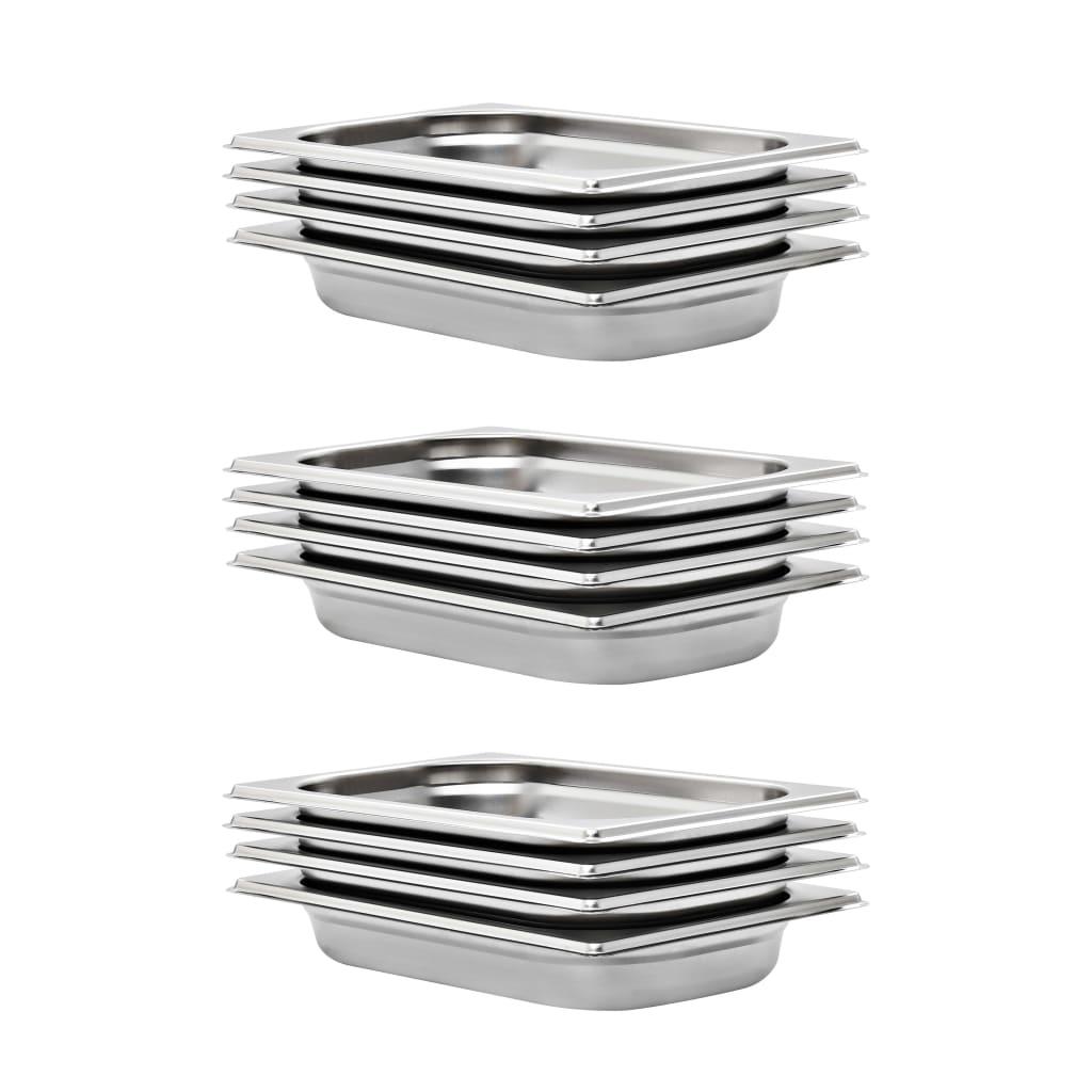 Gastronorm beholder 12 stk. GN 1/4 40 mm rustfrit stål