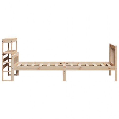 Sengeramme uden madras 100x200 cm massivt fyrretræ