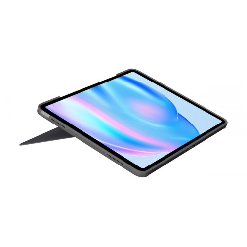 Tastatur med trackpad til iPad - Logitech Combo Touch, nordisk, oxford-grå (13" iPad Air M2/M3)