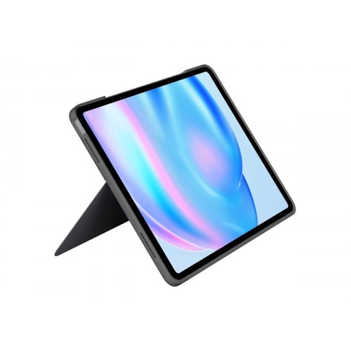 Tastatur med trackpad til iPad - Logitech Combo Touch, nordisk, oxford-grå (13" iPad Air M2/M3)