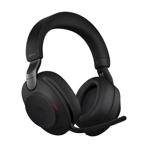 Hovedtelefoner med mikrofon Jabra Evolve2 85 UC Stereo – trådløs/kablet, sort